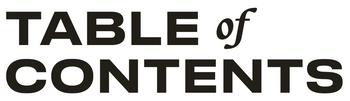 Table of Contents
