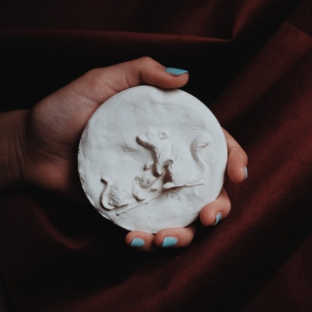 Squirrels Plaster Cast