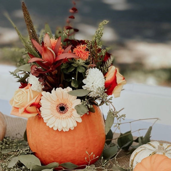 Pumpkin Flower Arranging