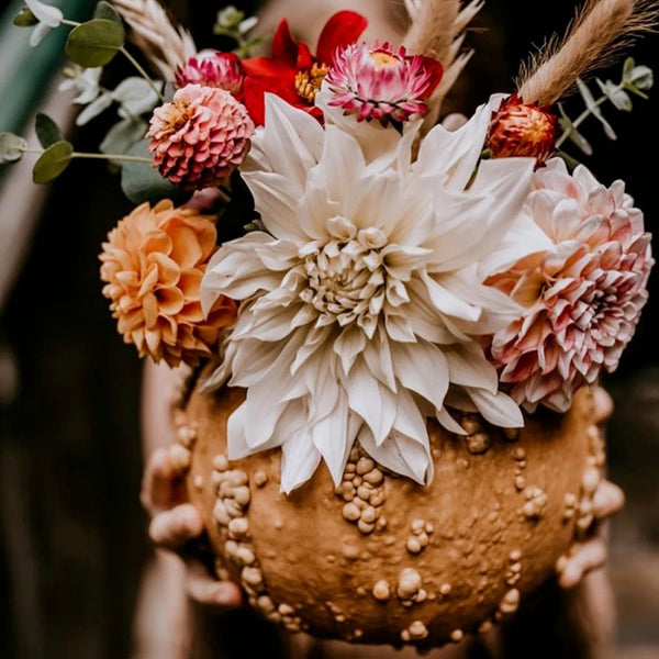 Pumpkin Flower Arranging