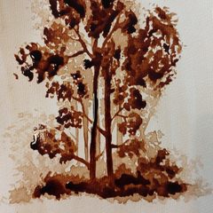 Paint Using Coffee