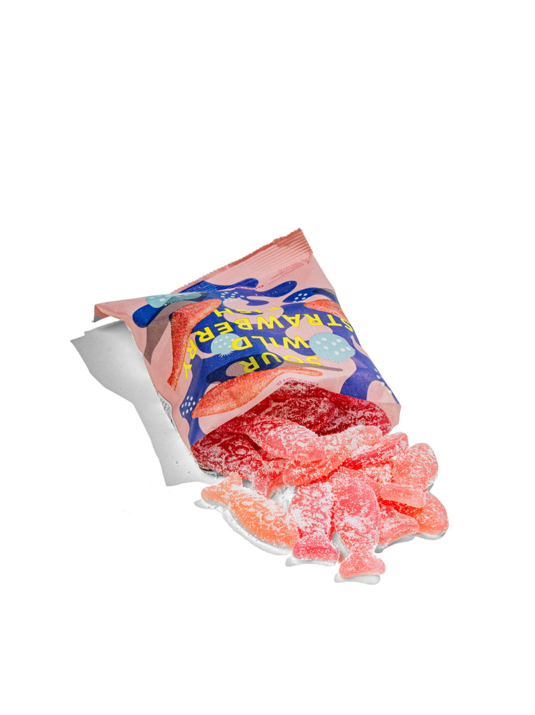 Sour Wild Strawberry Fish - Swedish Candy 5.2oz (150g)
